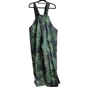 Vintage Bib overalls Jacket‎ set Mens Large Hunting military Camo Waders Gorp